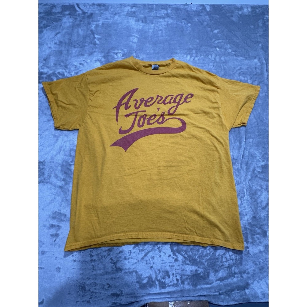 Average Joes Dodgeball‎ Movie T-Shirt Men's Size XL Yellow Graphic Sal 14 EUC